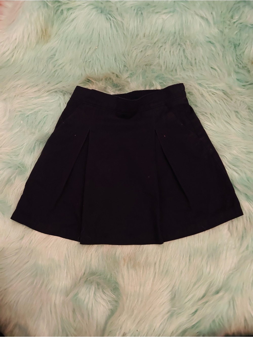 George Black Circle Skater Mini Skirt